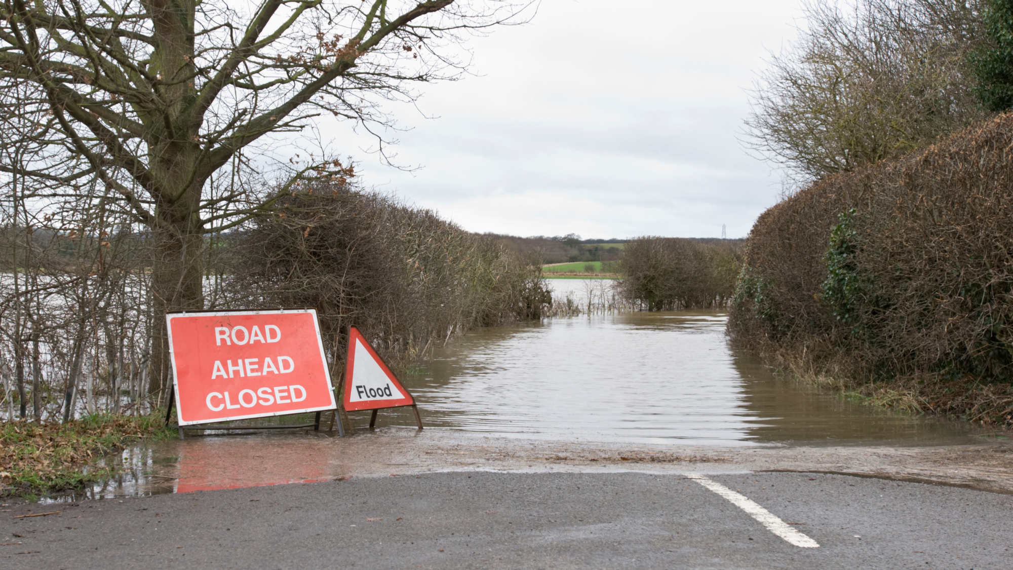 Road closure flood